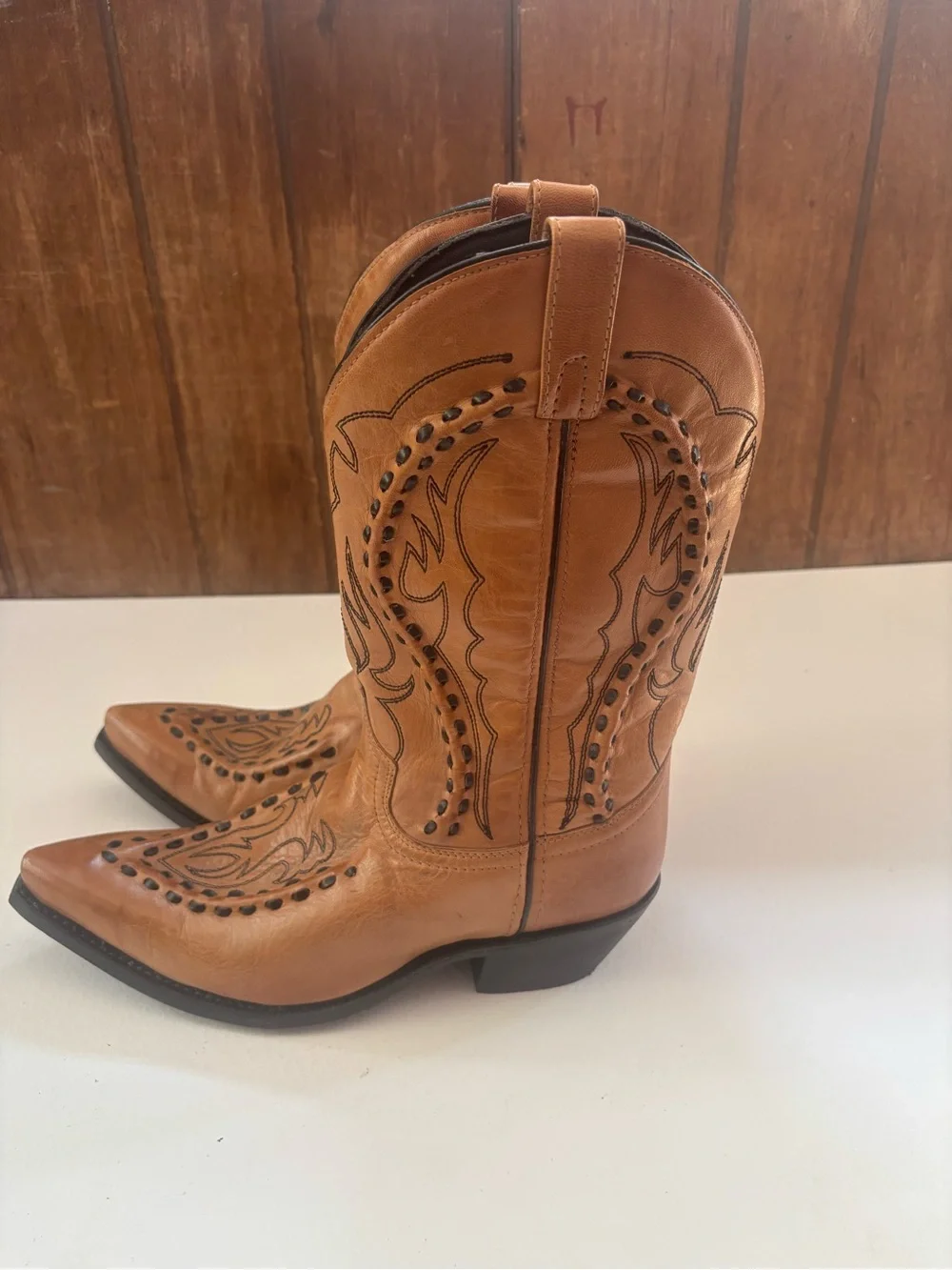 Laredo Men's Laramie Snip-Toe Western Boots size 10 EW